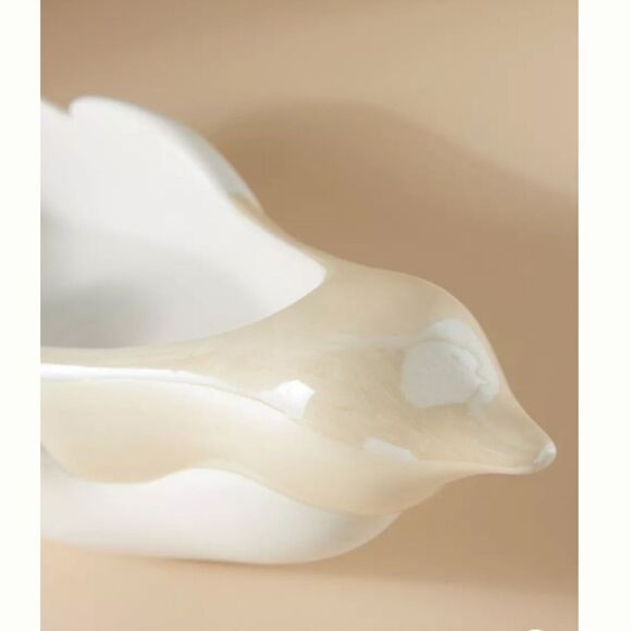 Anthropologie Adelie handcrafted porcelain wine bottle holder - Picture 2 of 4